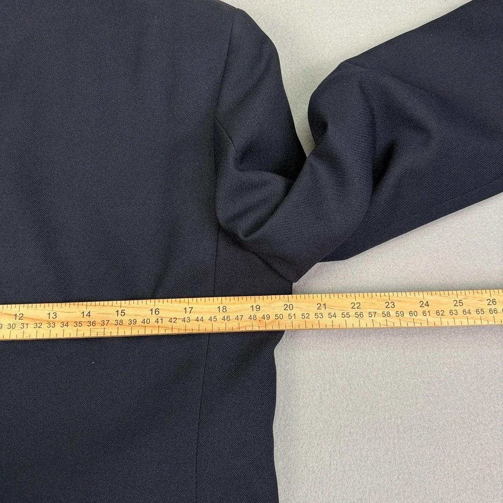 Vintage Panatela Levis Blazer Mens 40L Navy Blue Sport Coat Jacket 2 Button USA